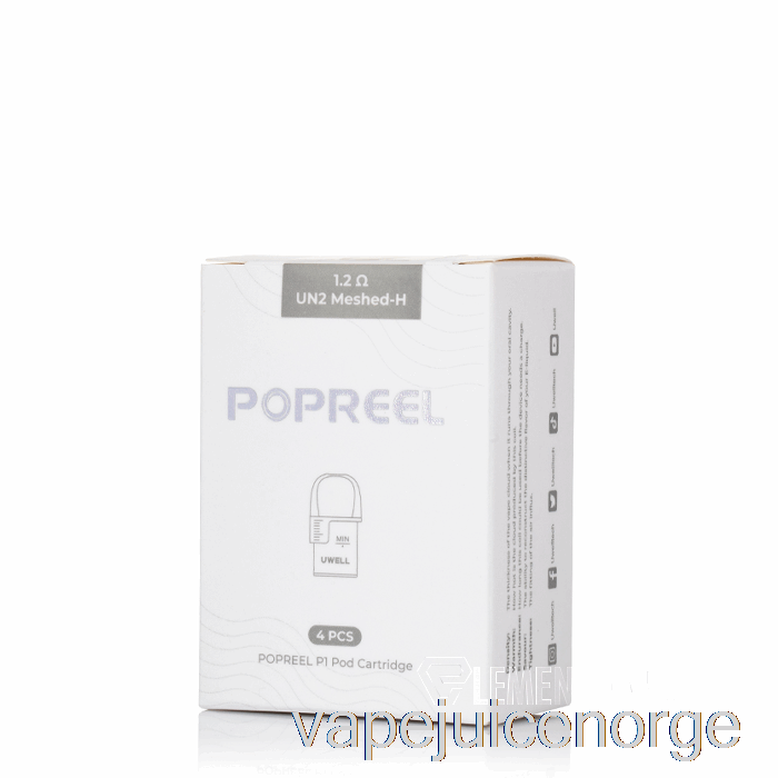 Vape Med Nikotin Uwell Popreel P1 Erstatningsputer 1,2ohm Popreel P1 Pods
